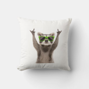 Coussin Raton laveur drôle