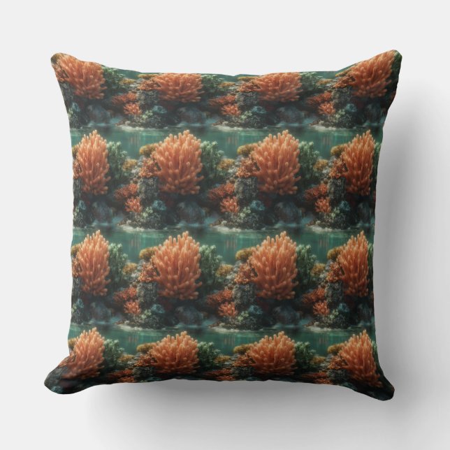 Coussin "Rave du récif" (Recto)