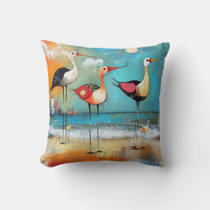 Coussin Raviers, illustration lunaire,