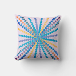 Coussin Rayons de cercle colorés