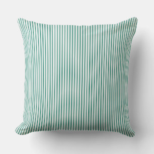 Coussin Rayure à carreaux vert Forrest
