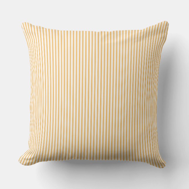 Coussin Rayure à points jaunes  (Recto)