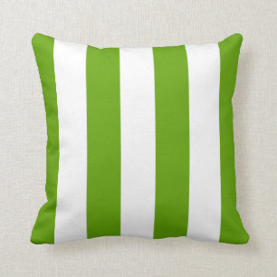 Coussin Rayure de tente de vert de chaux