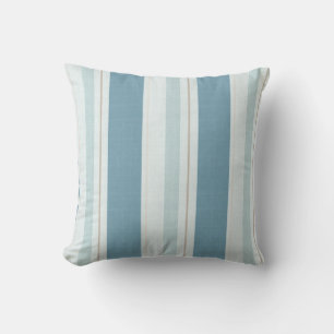 Coussin Rayure d'horizon bleu nordique