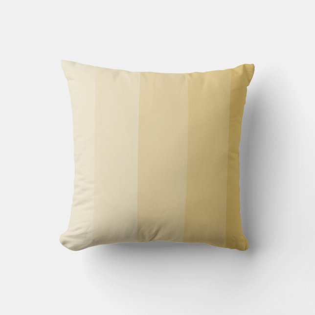 Coussin Rayure ombrée or léger (Recto)