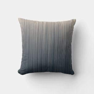 Coussin Rayures ardoise et crème