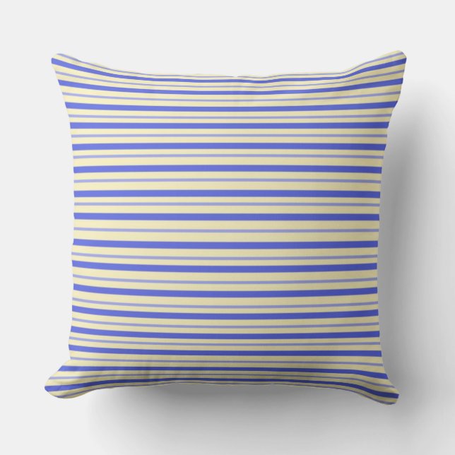 Coussin rayures art abstrait (Recto)