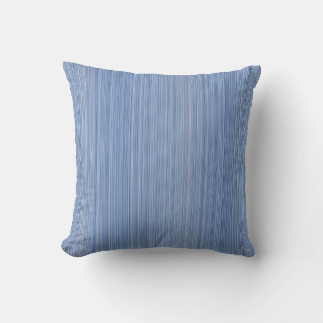 Coussin Rayures Bébé Bleu (Recto)