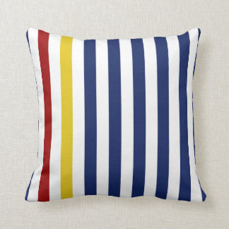 Coussin Rayures bleues nautiques