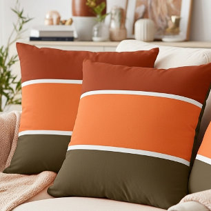 Coussin Rayures d'automne