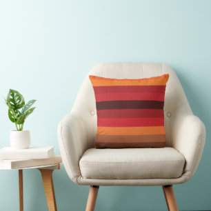 Coussin Rayures de coucher de soleil