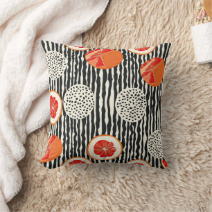 Coussin Rayures de tranche de citron bold (1)