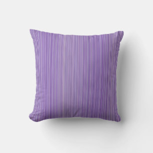 Coussin Rayures fines lilas et blanches