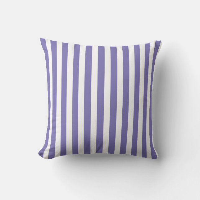 Coussin Rayures modernes pourpres (Recto)