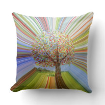 Rayures multicolores Art de l'arbre d'automne