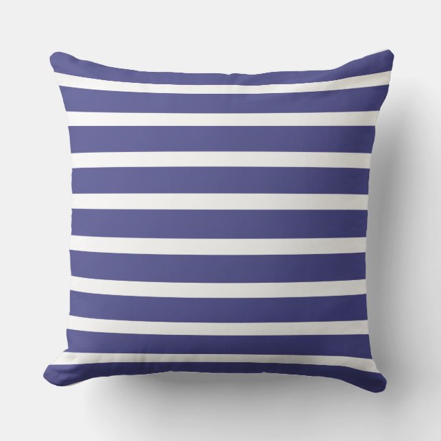 Coussin Rayures nautiques (Recto)