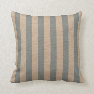 Coussin Rayures nautiques dans le bleu 2 de plage