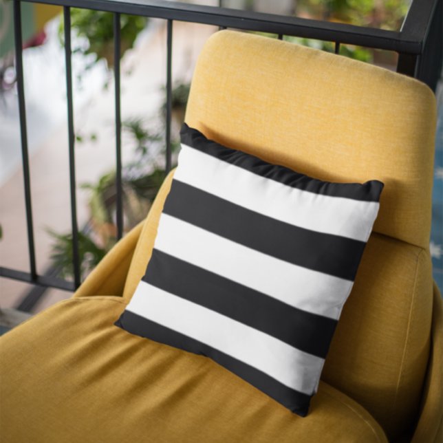 Coussin Rayures noires (Créateur téléchargé)