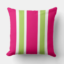 COUSSIN RAYURES PINK/60 VERTES CHAUDES DE PILLOW_PRETTY