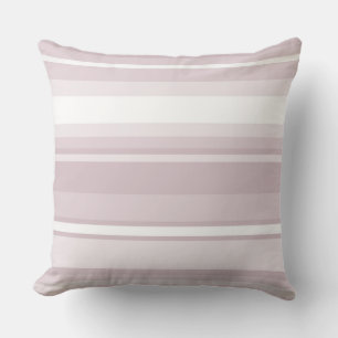 Coussin Rayures rose quartz rose