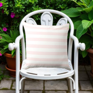 Coussin Rayures roses