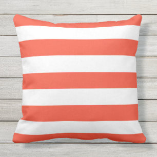 Coussin Rayures rouges de chaise longue