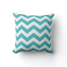 Rayures turquoises et blanches de Chevron