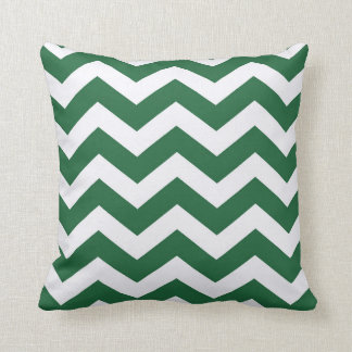 Coussin Rayures vertes et blanches de Chevron