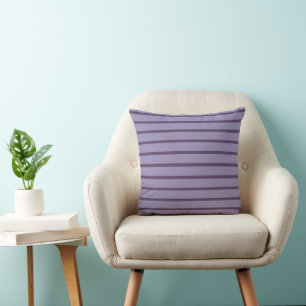 Coussin Rayures Violettes