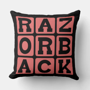 Coussin Razorback, Sanglier