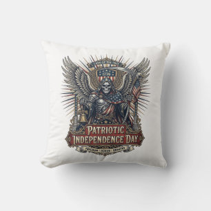 Coussin Reaper Chrome Patriotique Squelette de Patriote So