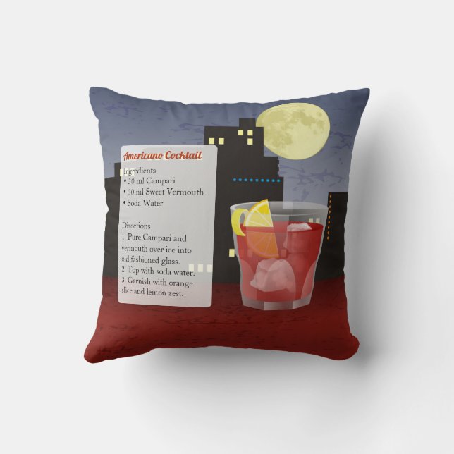Coussin Recette Americano (Verso)