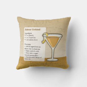 Coussin Recette de cocktail Sidecar