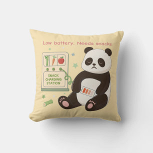 Coussin Rechargez avec des snacks en bambou
