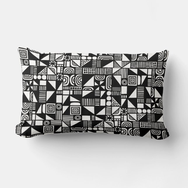 Coussin Rectangle 150215v2 - Noir (Recto)