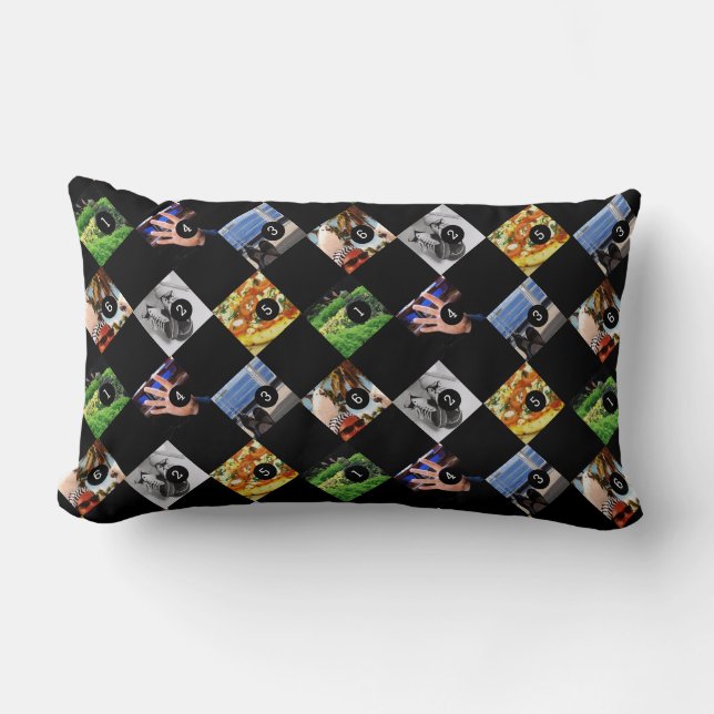 Coussin Rectangle 6 de vos photos préférées pour en faire une (Recto)