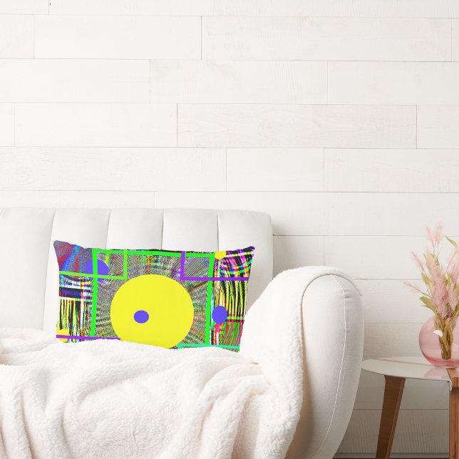 Coussin Rectangle Abrégé moderne :  Pays Digital, art populaire (Créateur téléchargé)