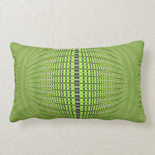 Coussin Rectangle abrégé sur lumineux vert de chaux