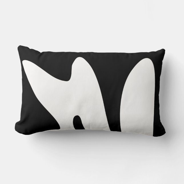 Coussin Rectangle Abstrait biologique moderne (Recto)