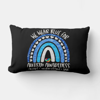 Coussin Rectangle Accept Understand Love - We Wear Blue for Autism A