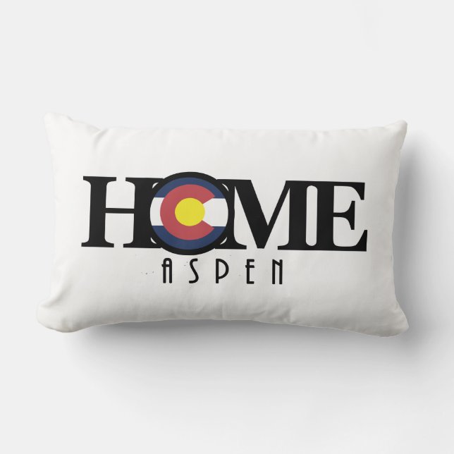 Coussin Rectangle ACCUEIL Aspen Colorado (Recto)