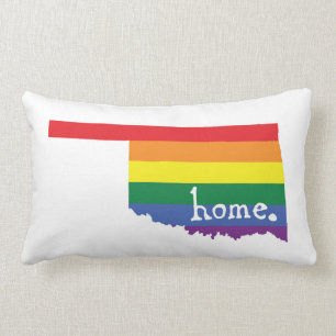 Coussin Rectangle Accueil Gay pride  Oklahoma