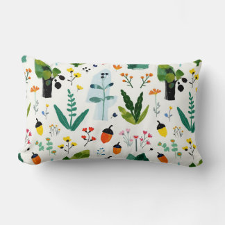 Coussin Rectangle Acorn Forest Village Lumbar Cushion