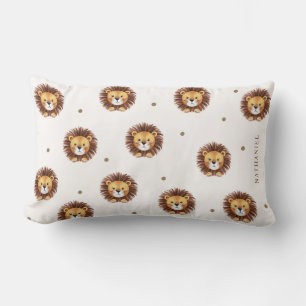 Coussin Rectangle Adorable lion motif pépinière