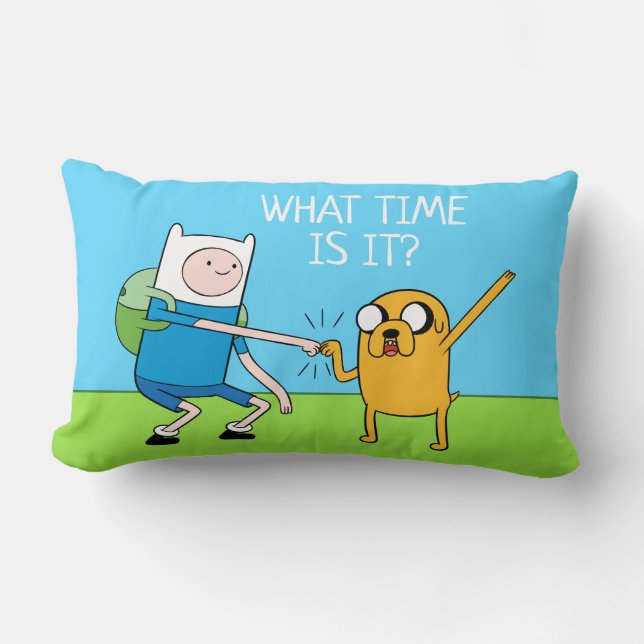 Coussin Rectangle Adventure | Finn & Jake Fist Bump (Recto)