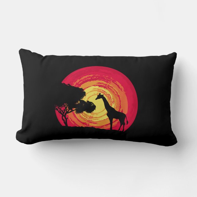 Coussin Rectangle African sunset (Recto)