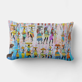 Coussin Rectangle African Village