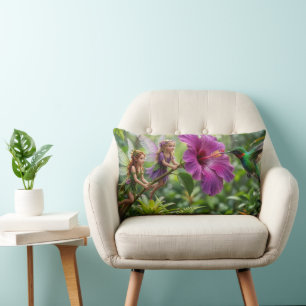 Coussin Rectangle Aides Pixies Colibri