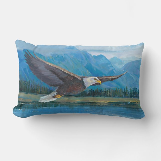 Coussin Rectangle Aigle à tête blanche (Recto)