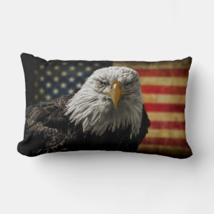 Coussin Rectangle Aigle et drapeau